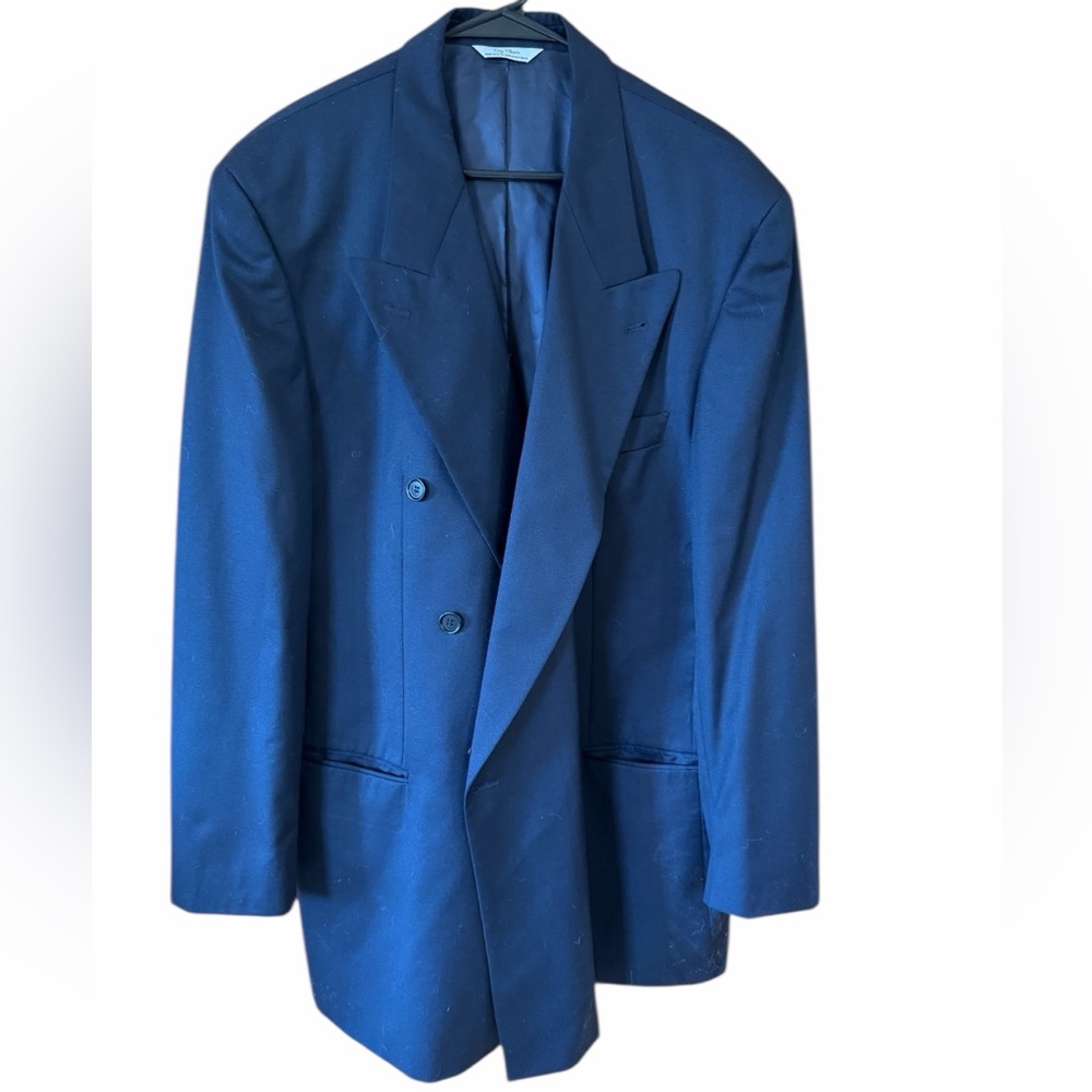 Hugo Boss Al Capone‎ Navy Fit Wool Blazer Size 46 L